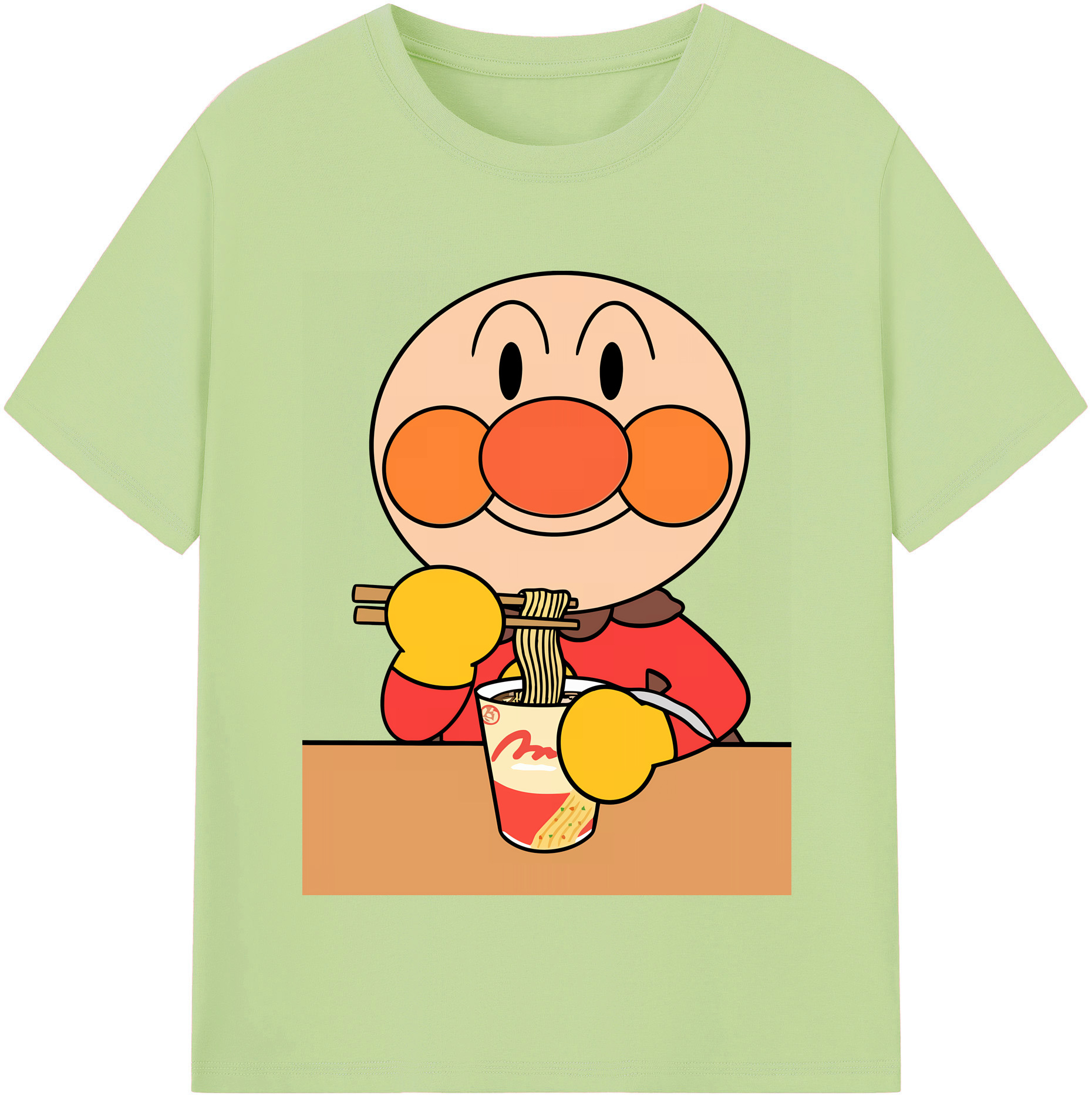 （画像用） アンパンマン Anpanman 綿100％半袖Tシャツ（フロントプリント）